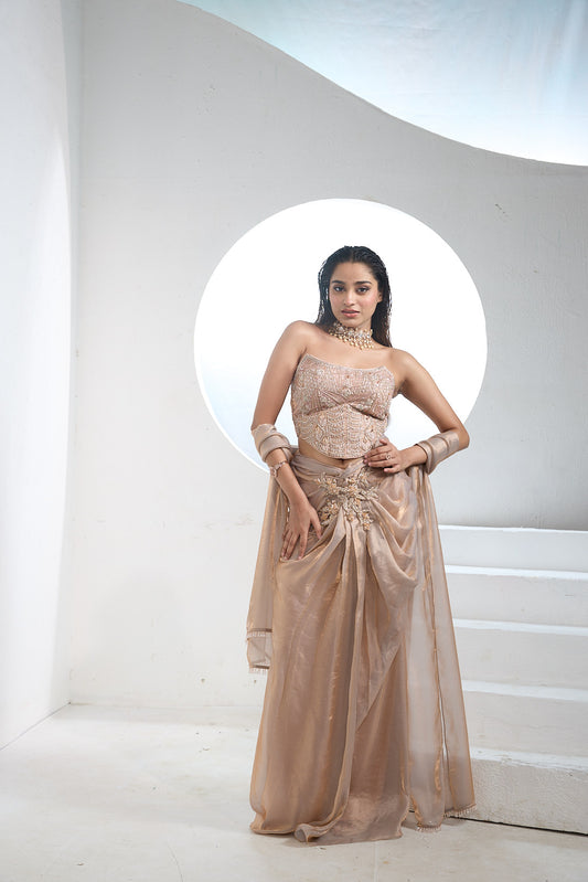 Drape skirt