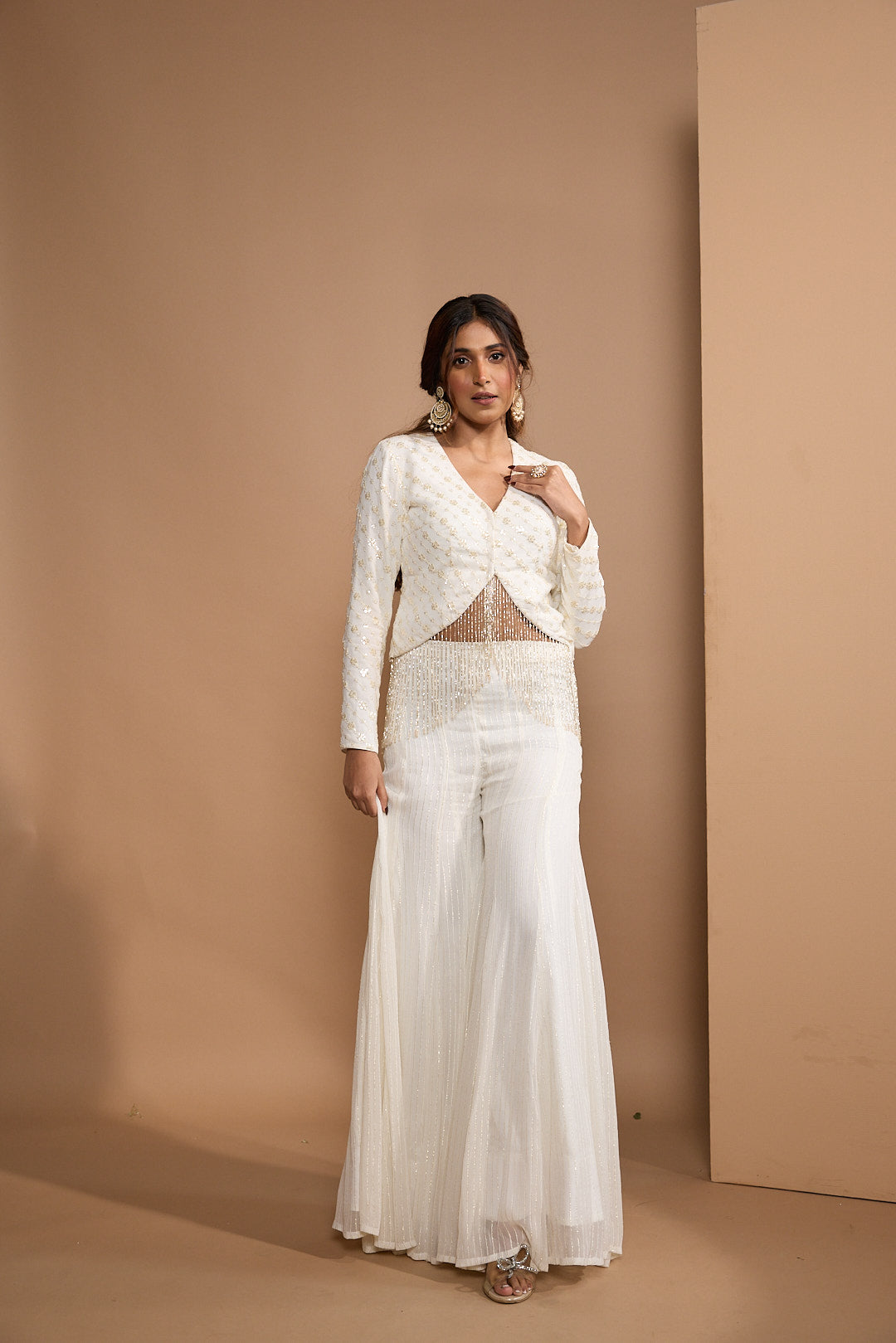 white skirt