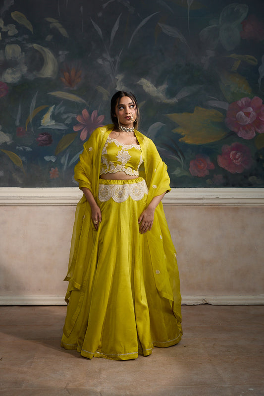 Yellow lehenga