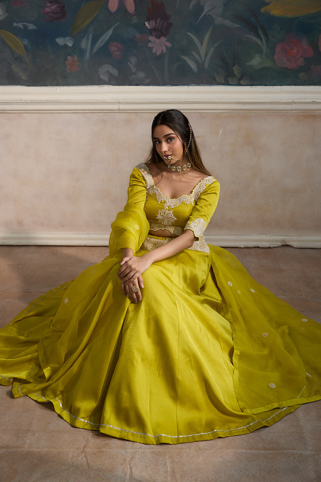 Yellow lehenga