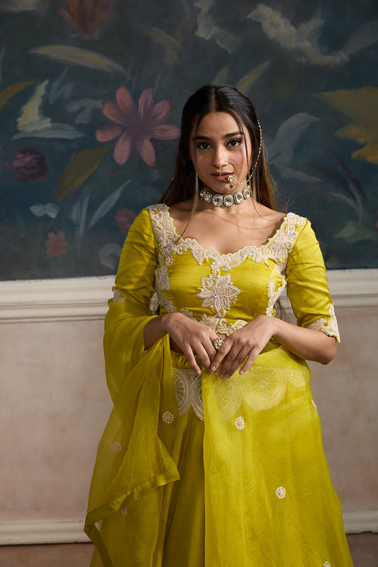Yellow lehenga