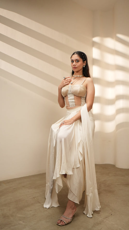 Ivory Embellished Corset