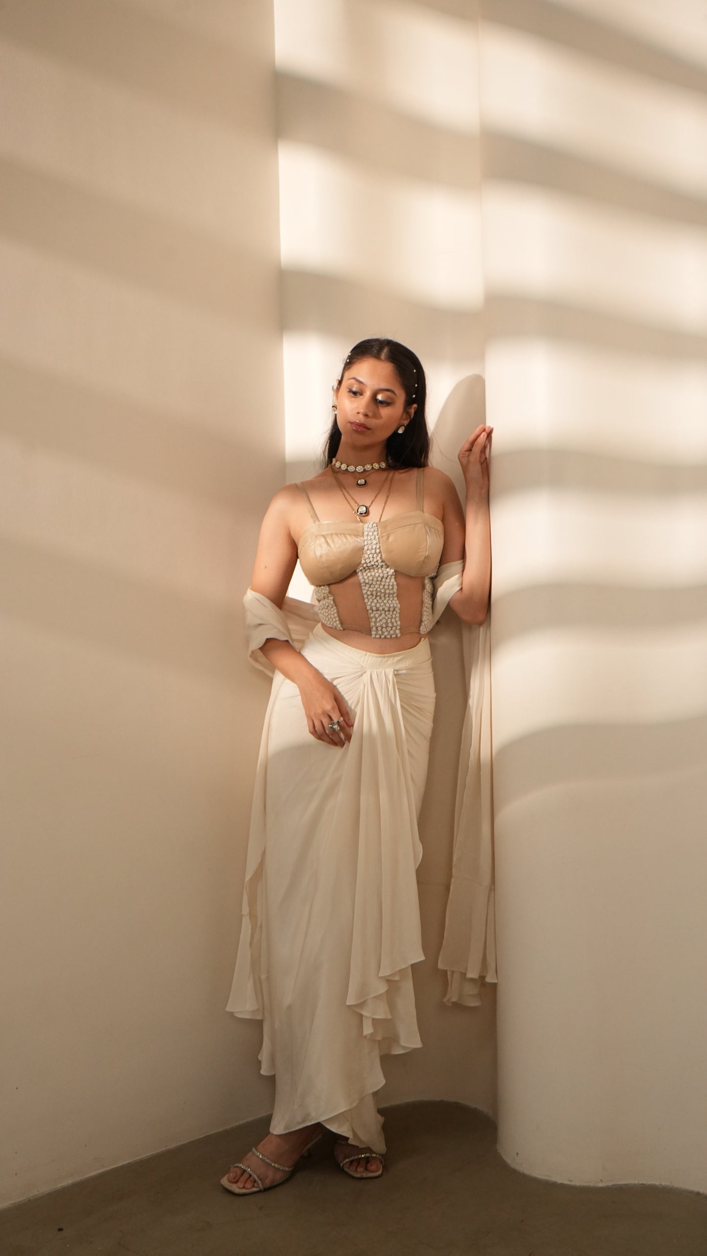 Ivory Embellished Corset